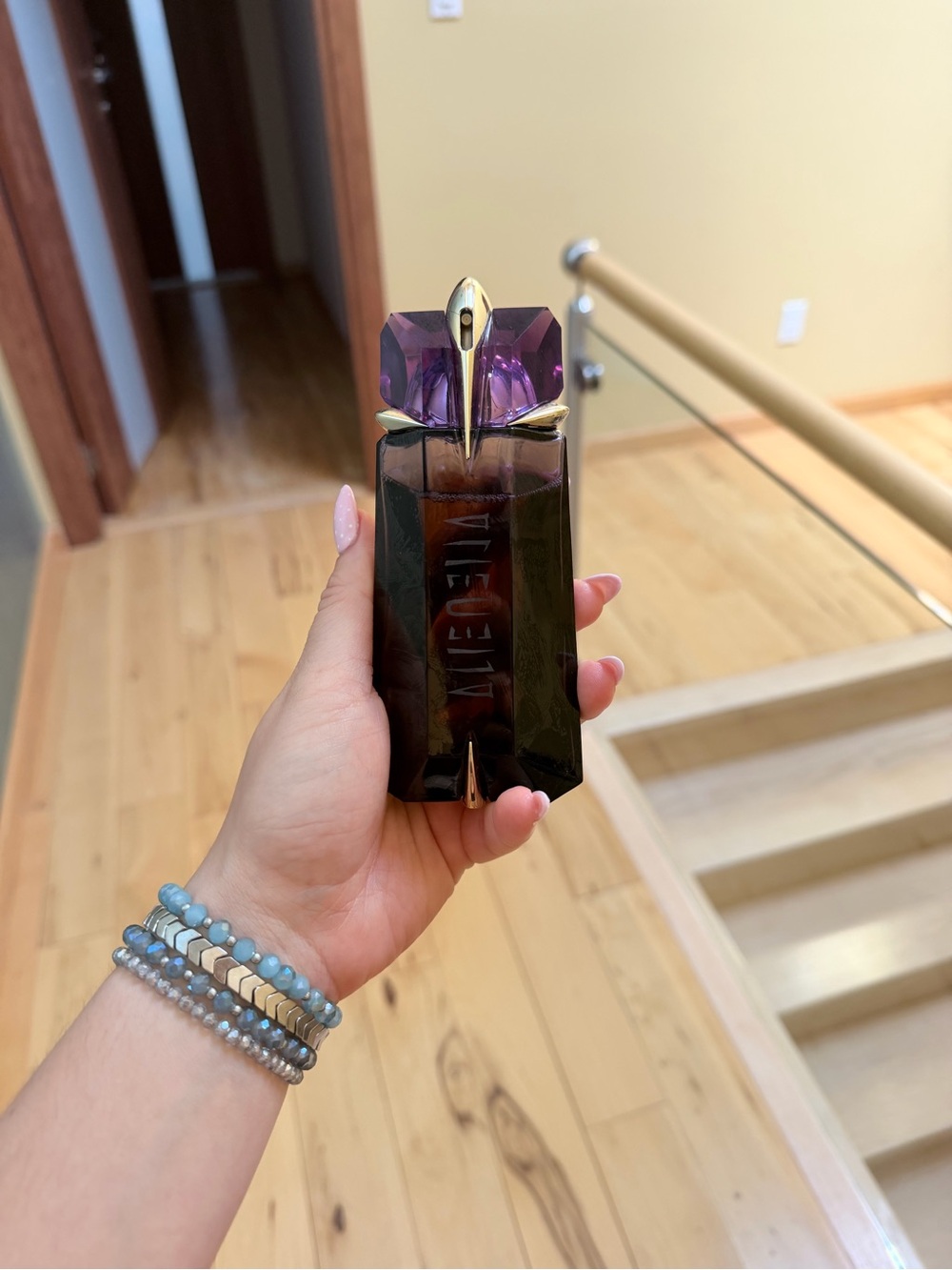 Thierry Mugler Alien Purple Bottle with Gold Accents